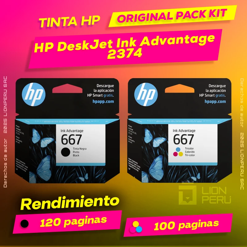 Tinta HP 2374 DeskJet Ink Advantage original